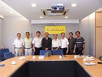 中大副校長黃乃正教授(左四)熱烈歡迎江西省科技廳王海廳長(左五)率團到訪。